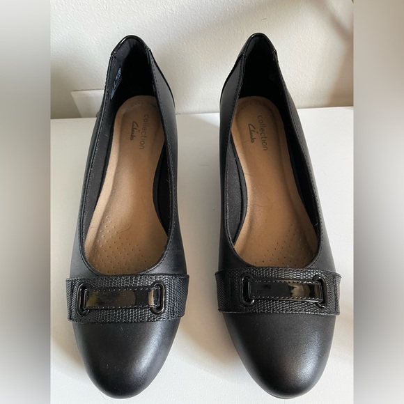 Clark's Collection wedge pump shoes, size 36, black - Picture 4 of 5